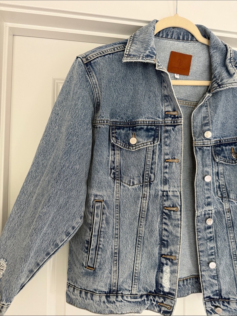 Anine Bing Rory Denim Jacket - Picture 3 of 4